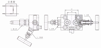 3051一體化閥組結(jié)構(gòu)示意圖 3051一體化閥組結(jié)構(gòu)示意圖